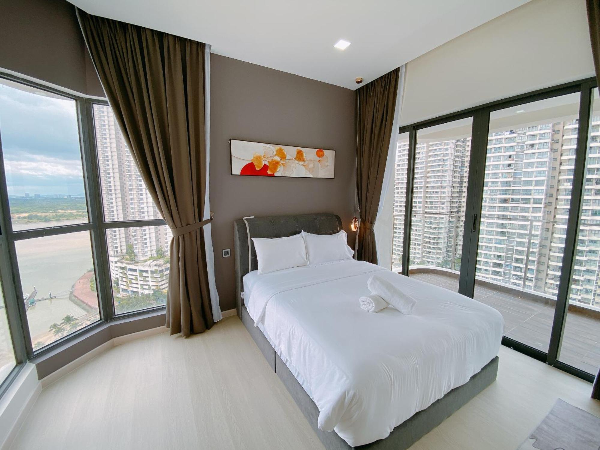 Seafront Country Garden Danga Bay By Lions Bay Apartment Johor Bahru Phòng bức ảnh